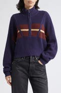 STAUD Cropped Hampton Sweater