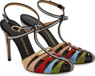 FERRAGAMO Lipa Crystal Ankle Strap Pump