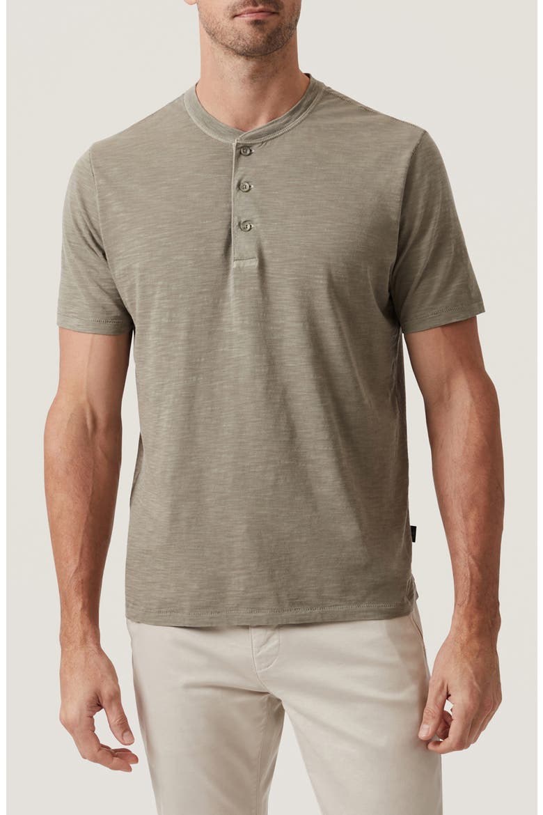 Slub Cotton Henley, Main, color, PASTEL OLIVE