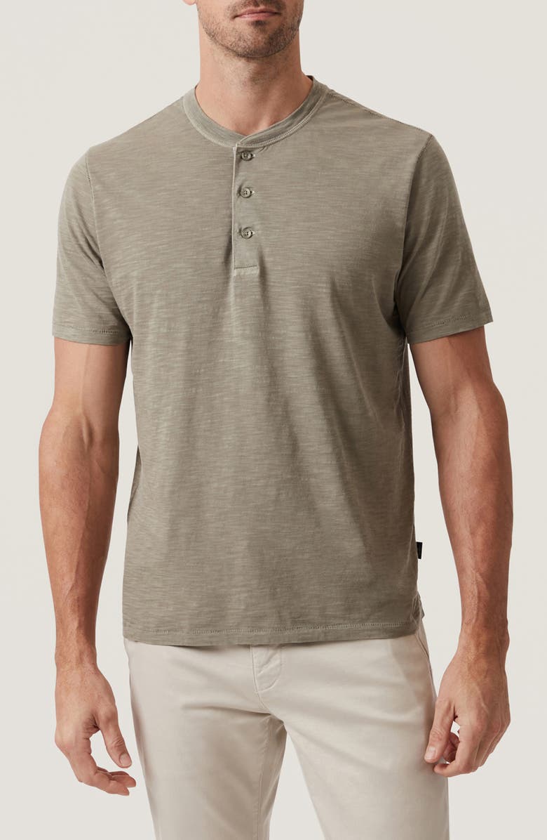 34 Heritage Slub Cotton Henley, Main, color, Pastel Olive
