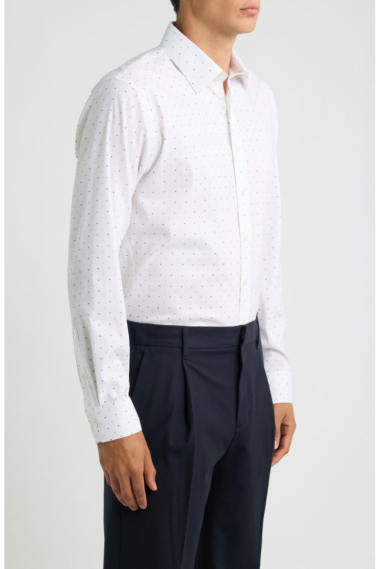 Paisley Performance Trim Fit Dress Shirt, Alternate, color, WHITE SORVINO PAISLEY
