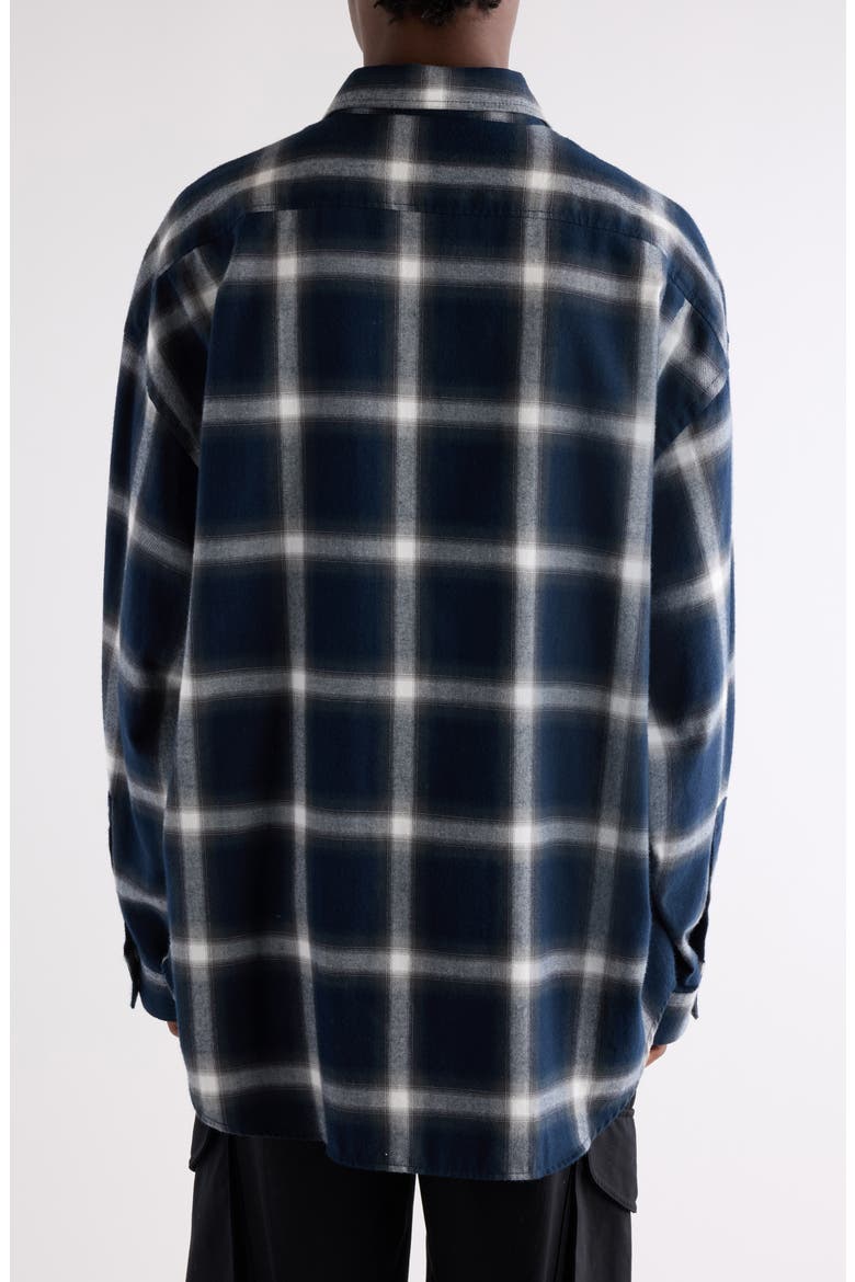 Setar Shadow Check Long Sleeve Flannel Button-Up Shirt, Alternate, color, NAVY MULTI