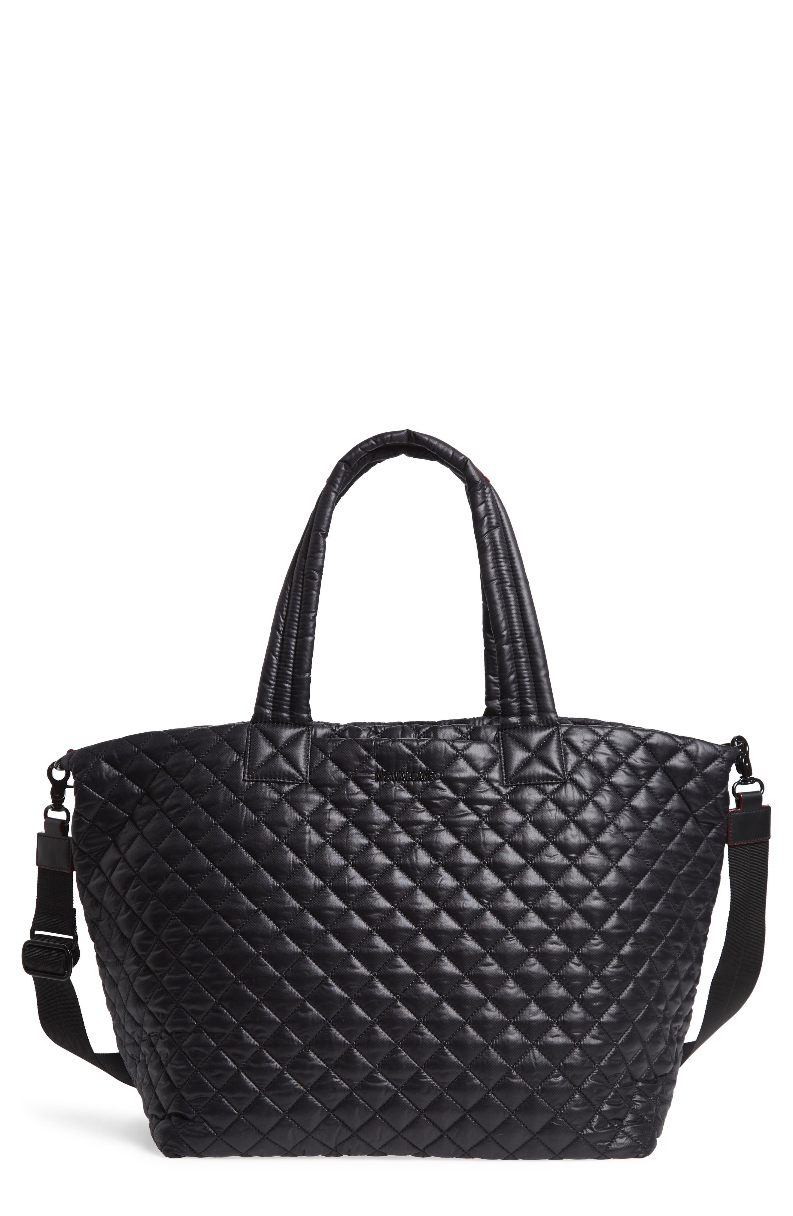 MZ Wallace Deluxe Large Metro Tote, Main, color, Black