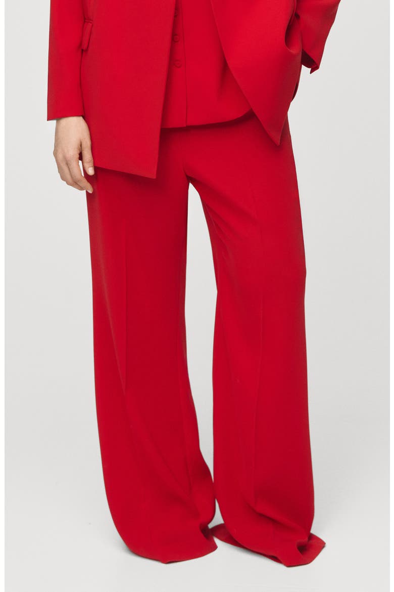 High Waist Pants, Main, color, RED