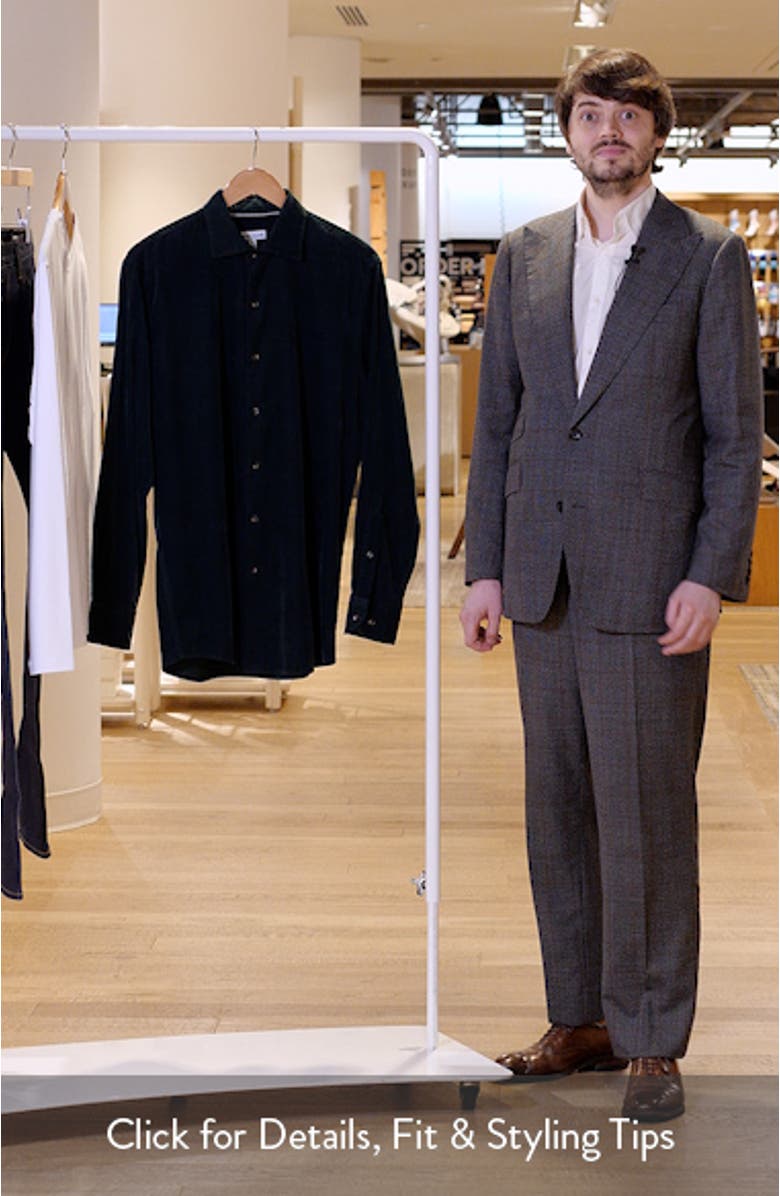 Cotton & Cashmere Corduroy Button-Up Shirt, sales video thumbnail