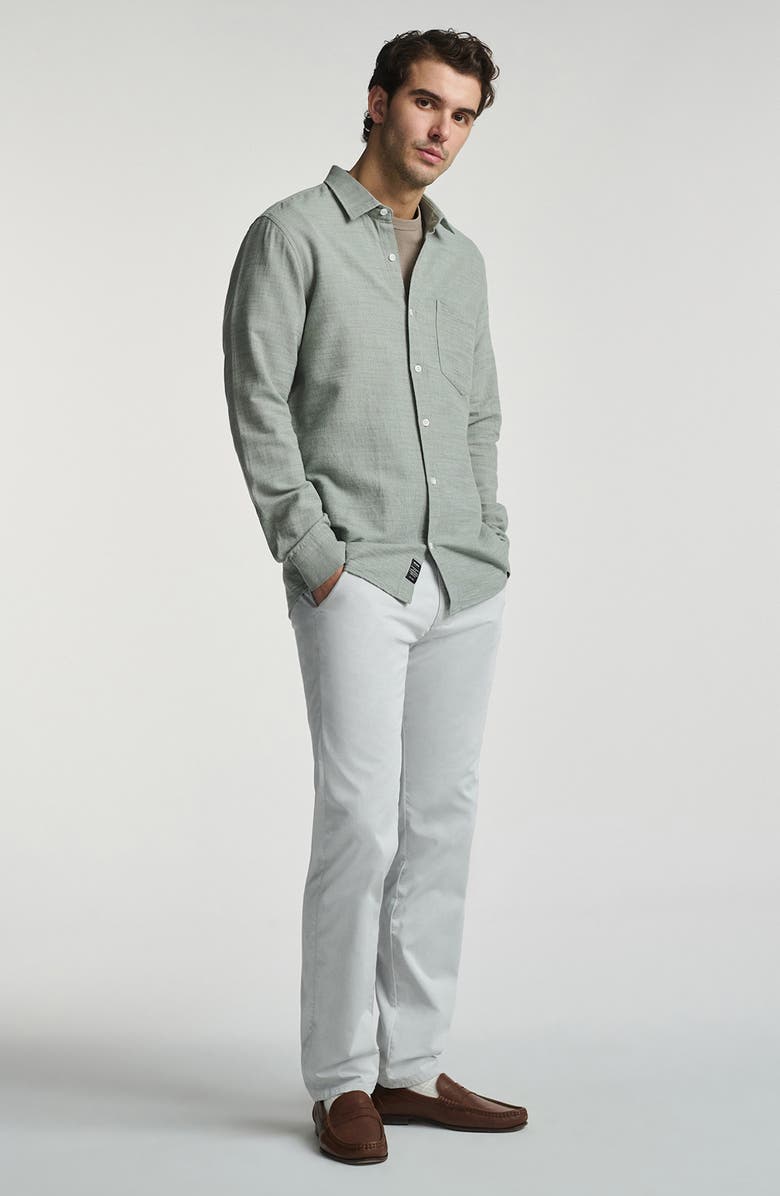 Mavi Jeans Texture Cotton Button-Up Shirt, Alternate, color,