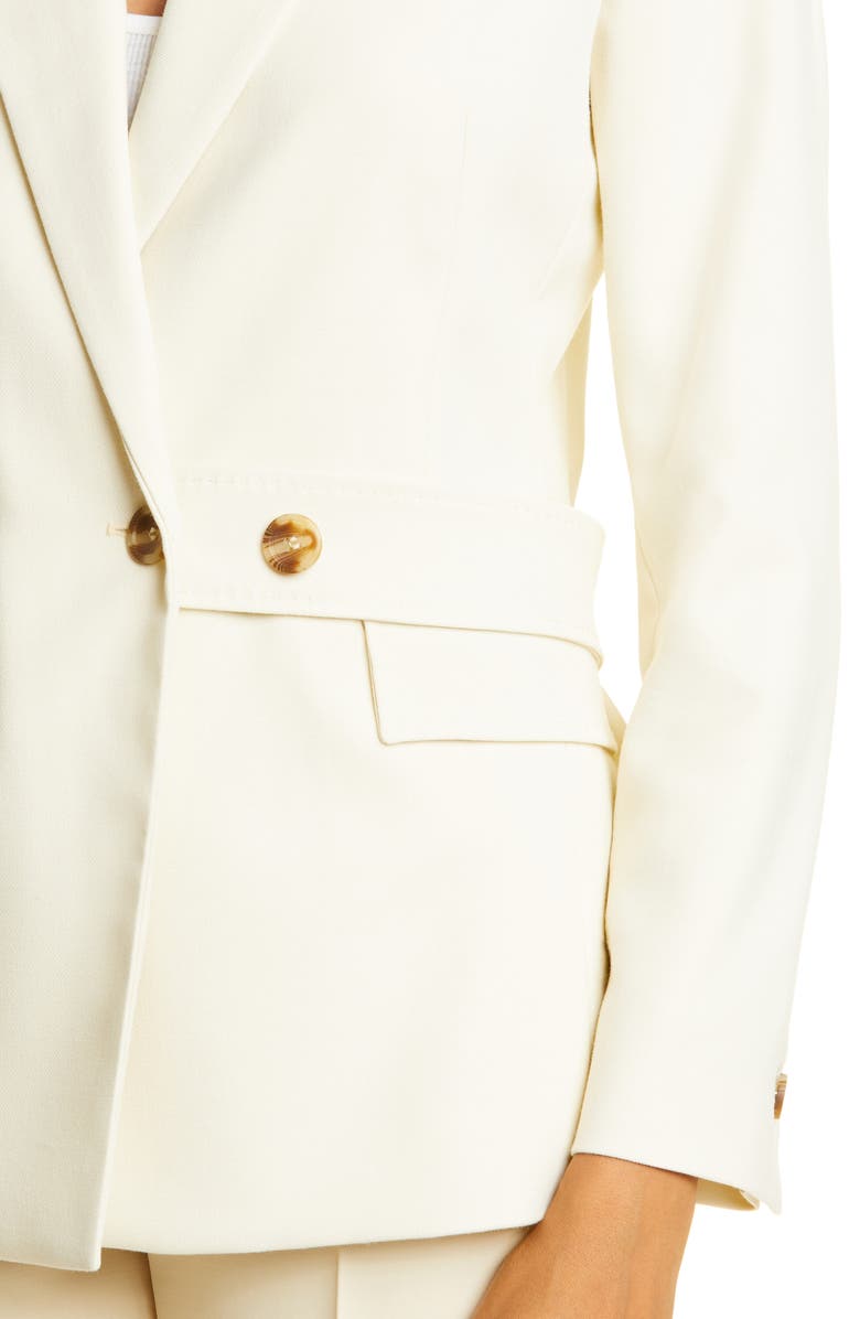 Ted Baker London Joanni Peaked Lapel Back Belt Blazer, Alternate, color,