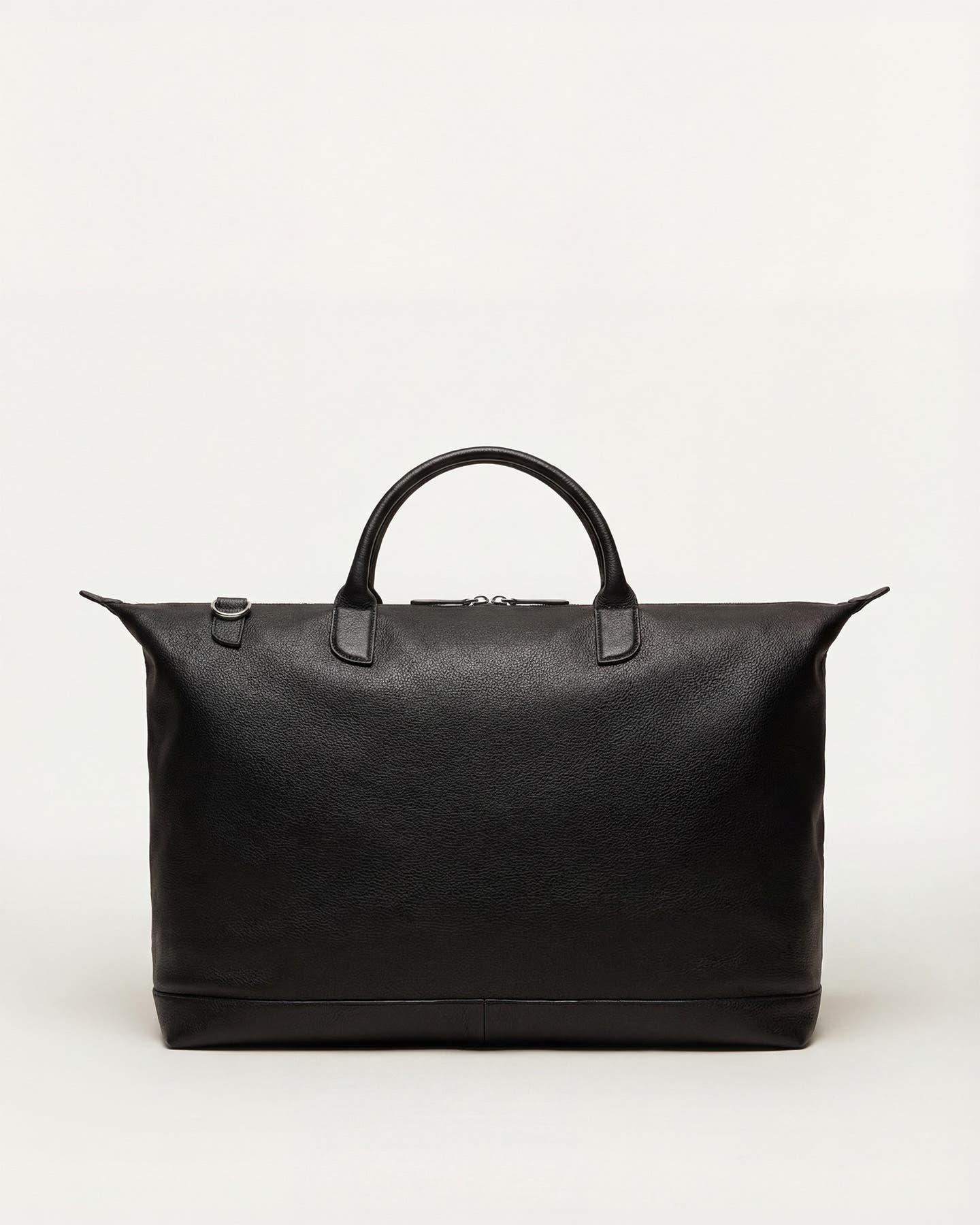 WANT Les Essentiels Hartsfield Pebble-Grained Leather Weekender Bag, Alternate, color, Black