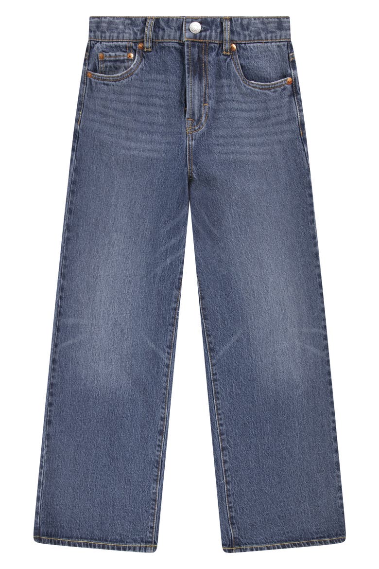Kids' High Waist Baggy Jeans, Main, color, PACIFIC HIGHWAY