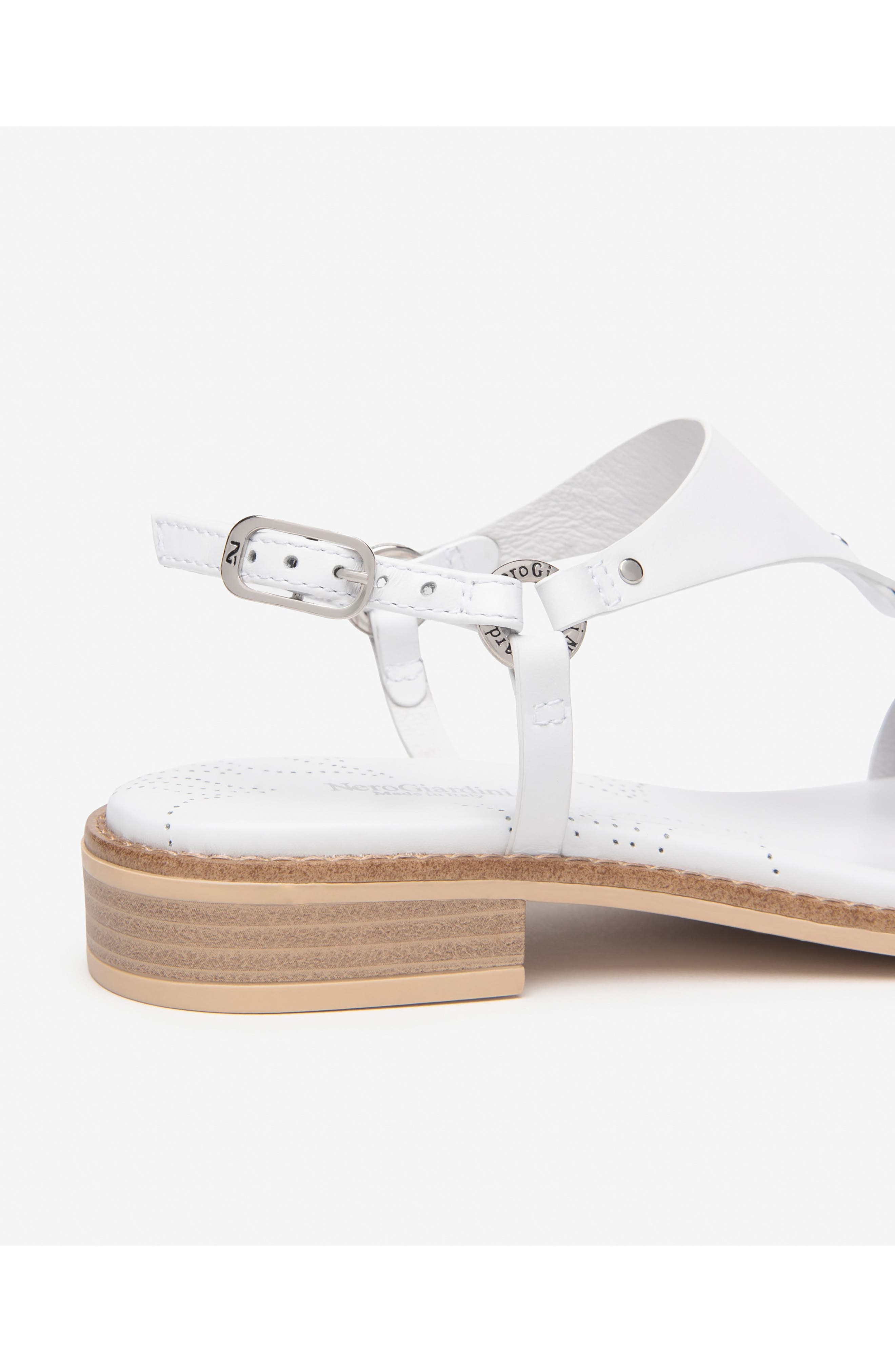 NeroGiardini Slingback Sandal, Alternate, color, White