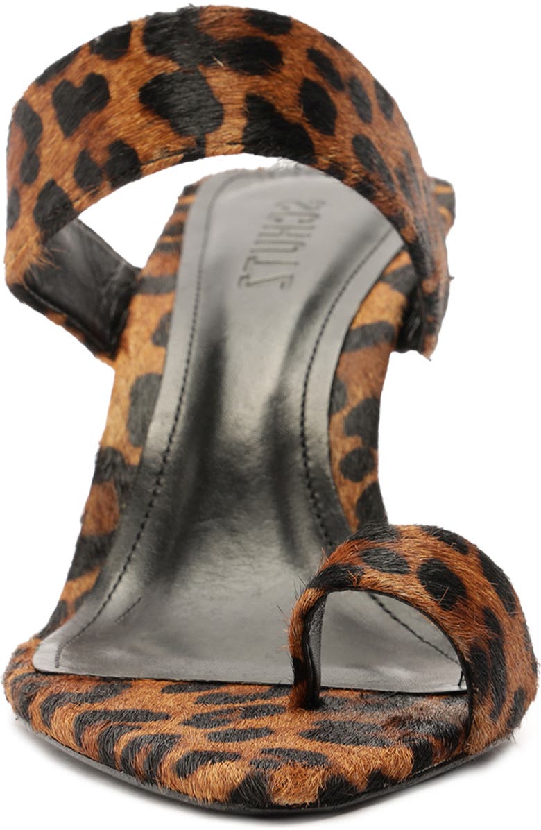 Schutz Melina Pointed Toe Slide Sandal, Alternate, color, Leopard