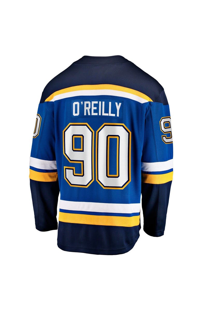 FANATICS Men's Fanatics Branded Ryan O'Reilly Blue St. Louis Blues Home Captain Premier Breakaway Player Jersey, Alternate, color,