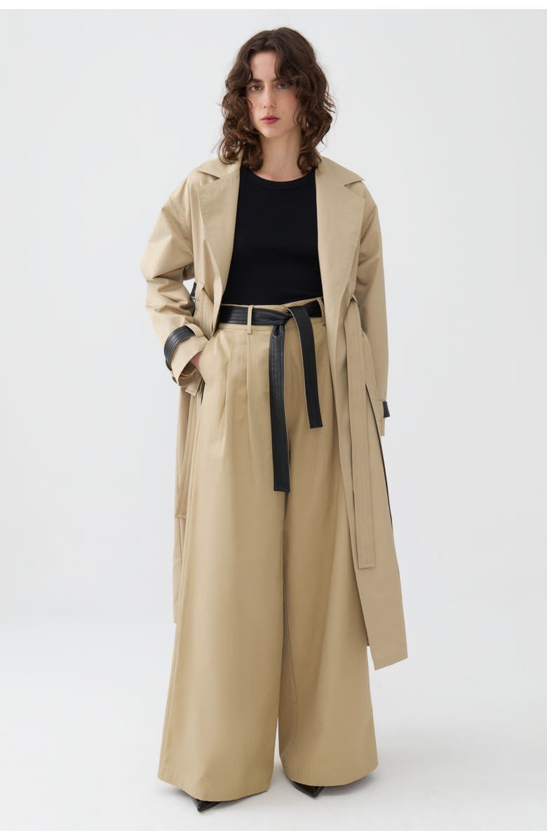 Nocturne Double Sided Belted Trench Coat, Main, color, 