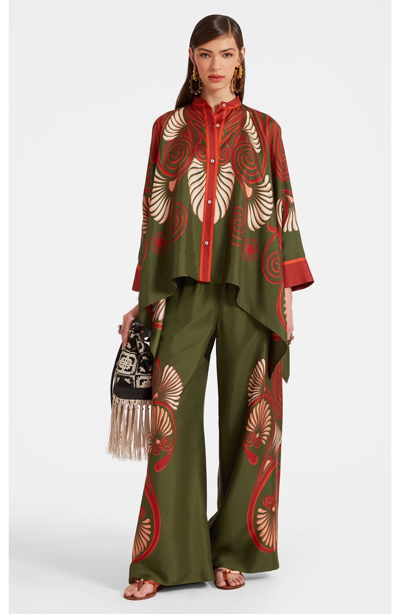 La DoubleJ Foulard Shirt, Main, color, Kerylos Placée Dark Green