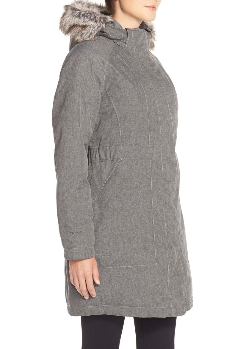'Arctic' Parka with Removable Faux Fur Trim Hood, Alternate, color, GRAPHITE GREY