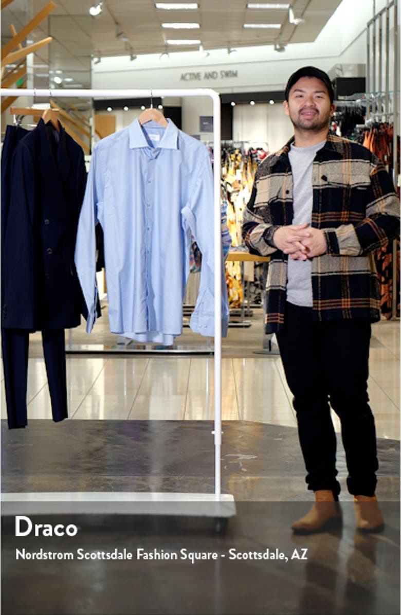 Contemporary Fit Textured Stretch Dress Shirt, sales video thumbnail