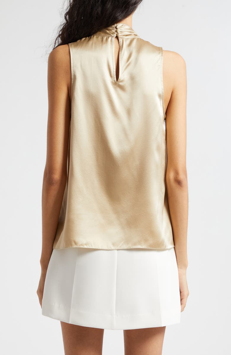 Cinq à Sept Keoni Ruffle Detail Sleeveless Silk Top, Alternate, color,