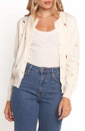 Petal & Pup Millen Floral Embroidered Cardigan