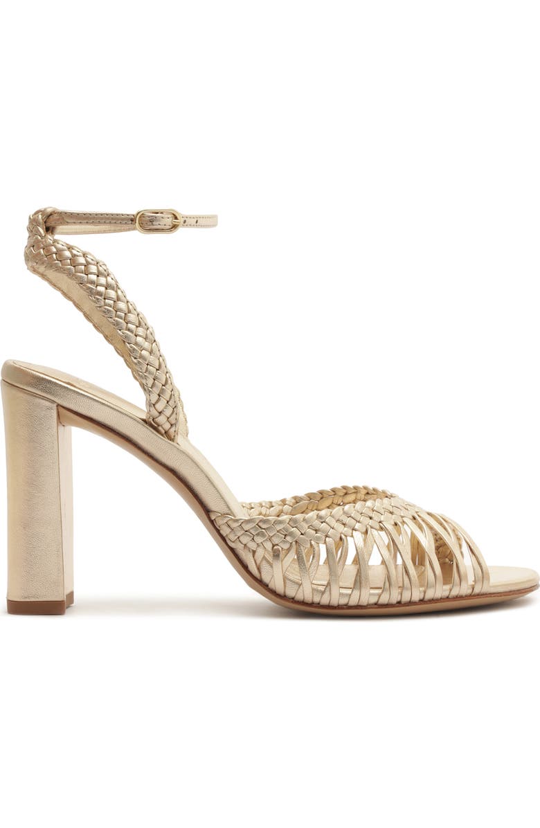 Alexandre Birman Agatha Ankle Strap Sandal, Alternate, color, Golden