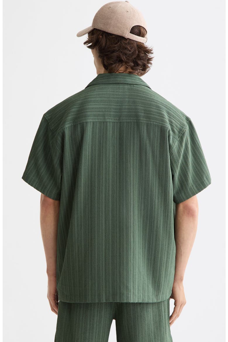 Tonal Stripe Camp Shirt, Alternate, color, THYME