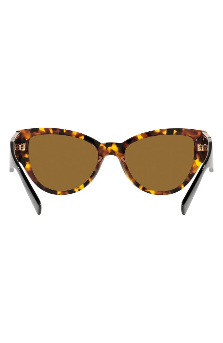 Versace Phantos 55mm Cat Eye Sunglasses, Alternate, color, Havana