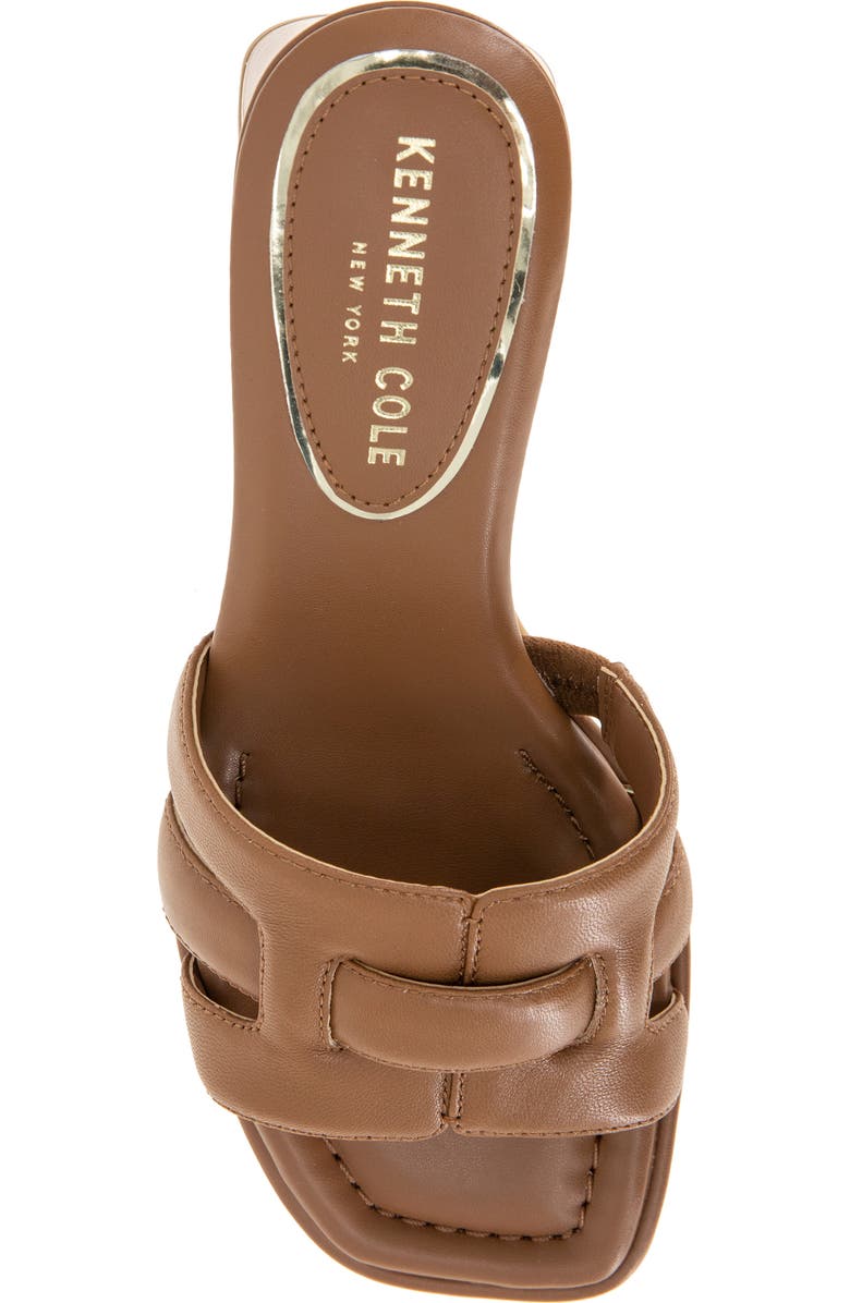 Kenneth Cole New York Harper Block Heel Sandal, Alternate, color, Cognac Leather