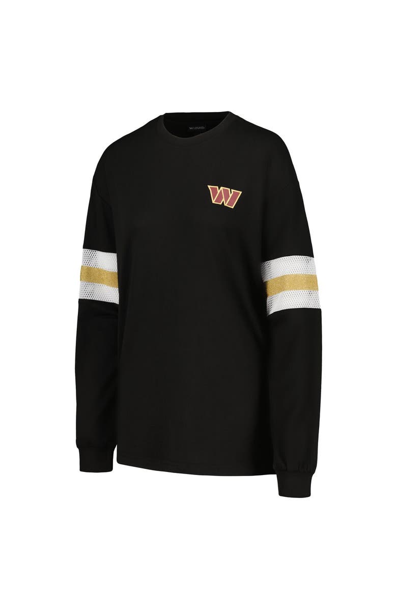 THE WILD COLLECTIVE Women's The Wild Collective Black Washington Commanders Long Sleeve T-Shirt, Alternate, color, Black