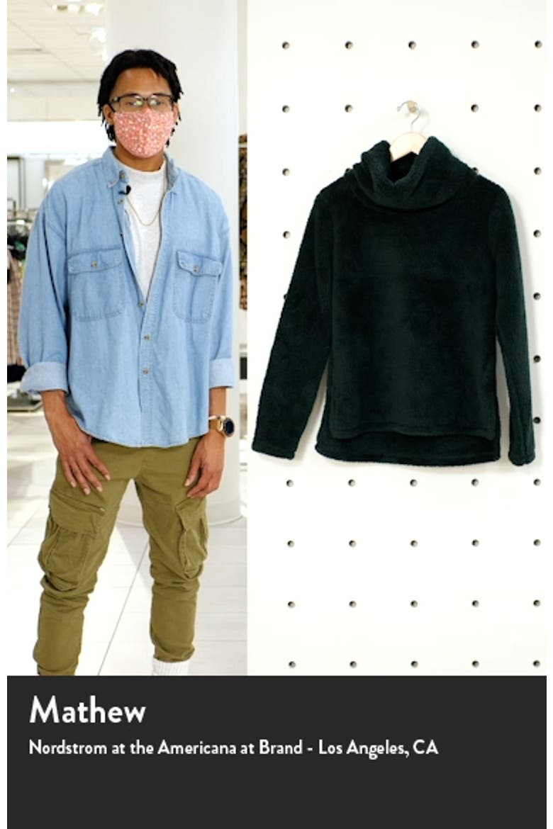 Furry Fleece Funnel Neck Pullover video