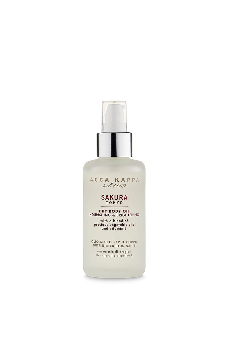 Sakura Tokyo Dry Body Oil, Main, color, White