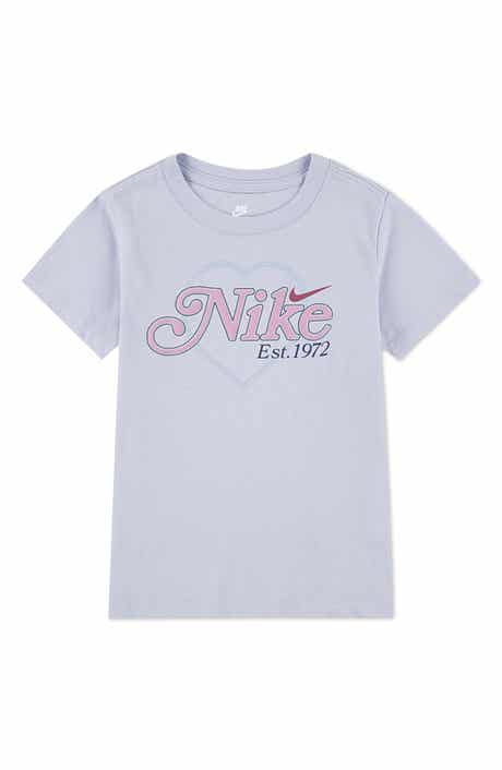 Nike Kids' Varsity Prep Heart Cotton Blend Graphic T-Shirt