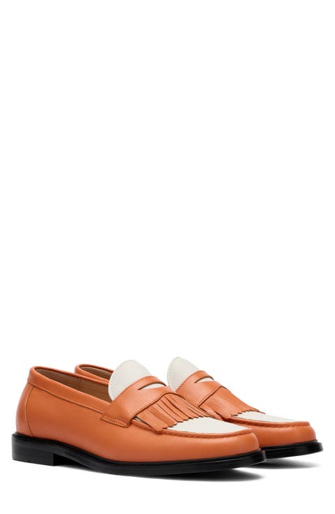 Clint Fringe Penny Loafer (Men)