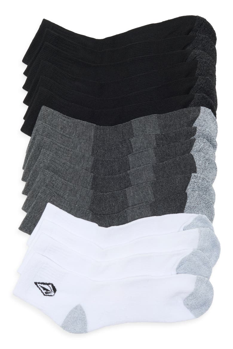 Leg Logo 8-Pack Athletic Quarter Socks, Main, color, MULTI