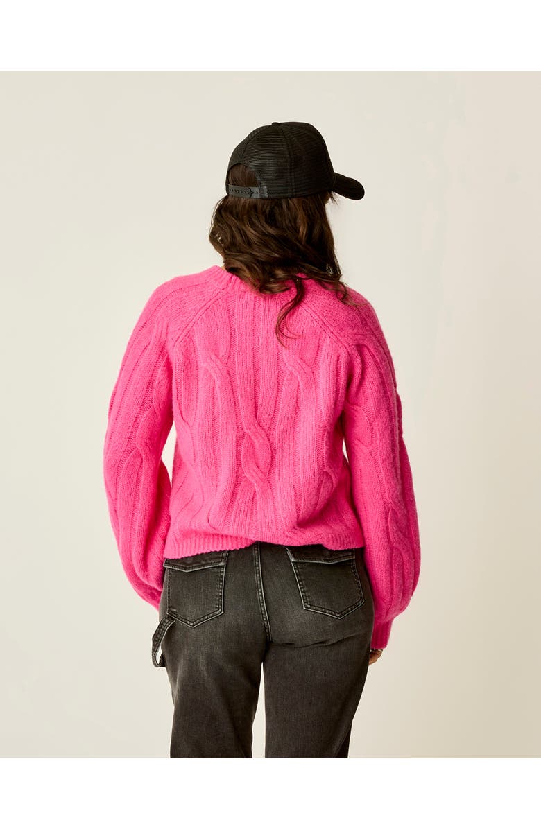 Carve Designs Eloise Wool Sweater, Alternate, color, Hot Pink