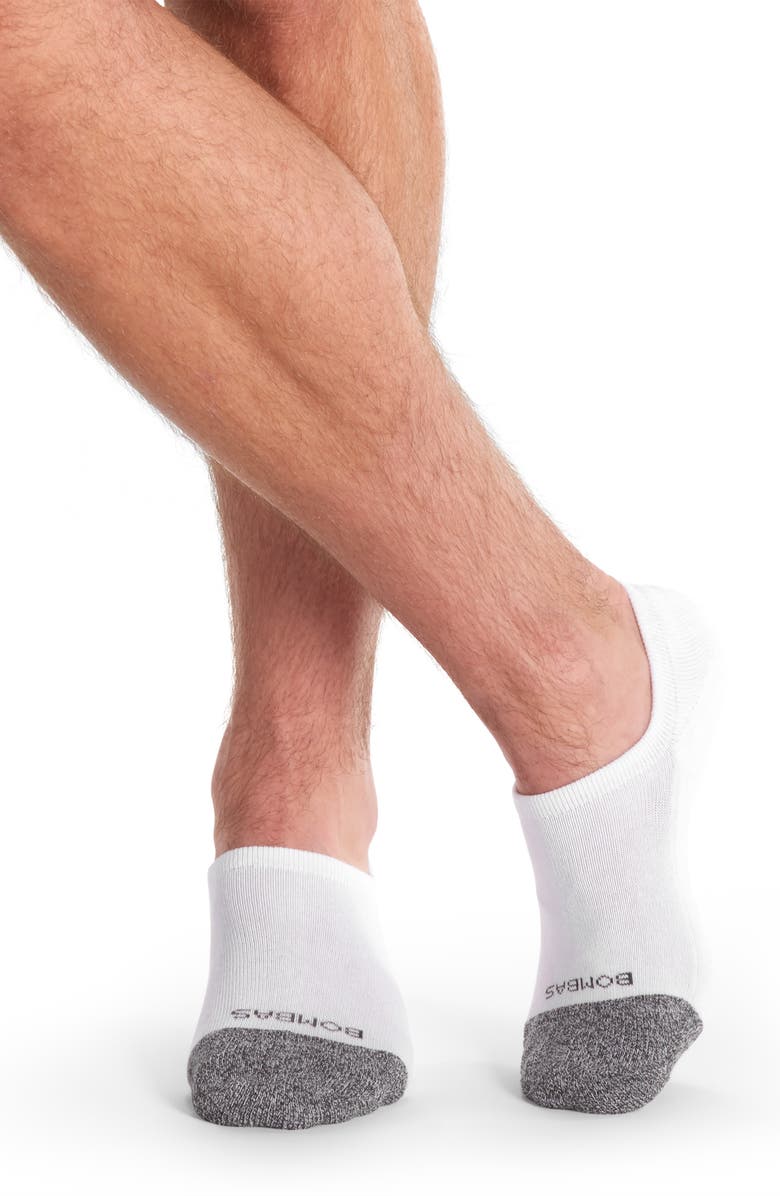 Bombas Assorted 3-Pack Cushion No-Show Socks, Alternate, color, White