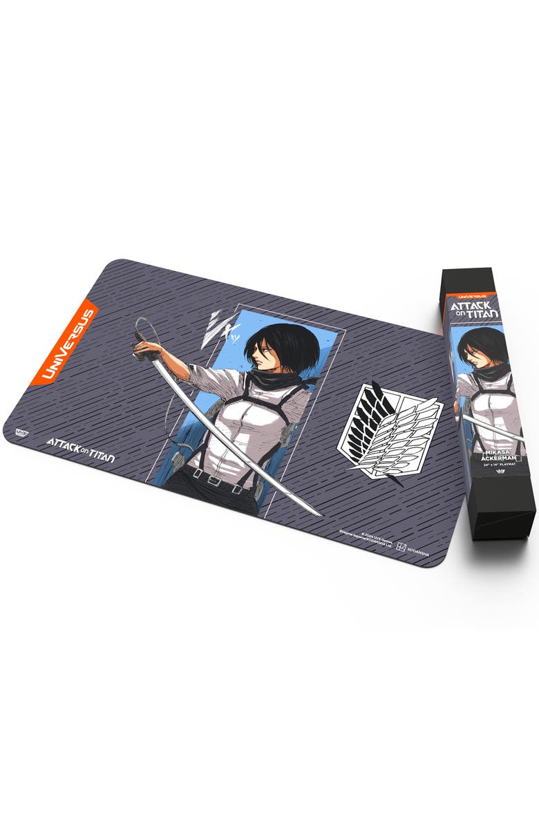 UniVersus Attack On Titan Battle For Humanity Mikasa Ackerman Playmat, Alternate, color, Multicolored