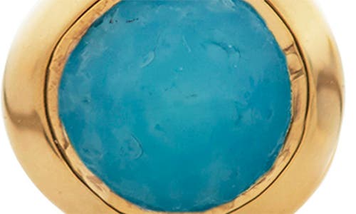 Monica Vinader Mini Green Onyx Stud Earrings In Blue