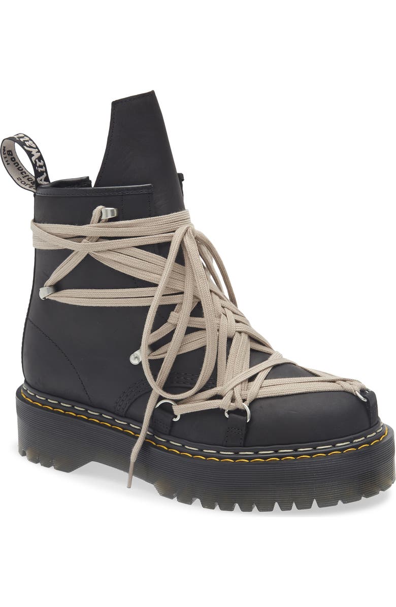 Rick Owens x Dr. Martens Megalace 1460 Quad Sole Boot, Main, color,