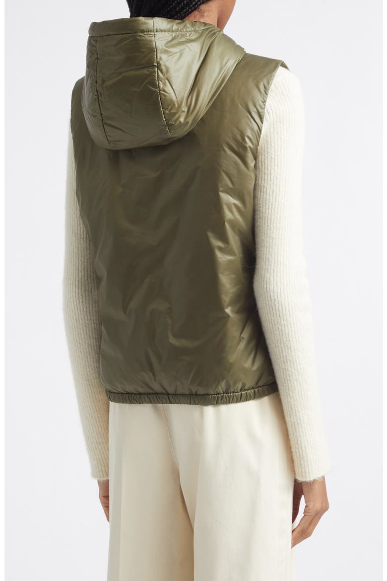 Lansette Hooded Down Vest, Main, color, GREEN
