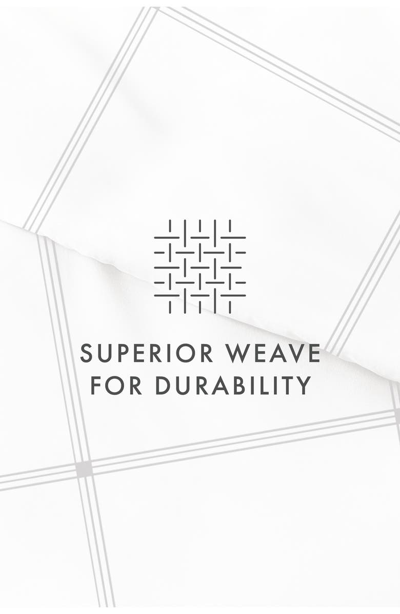 HOMESPUN Premium Ultra Soft Grid 3-Piece Duvet Cover Set, Alternate, color, Gray