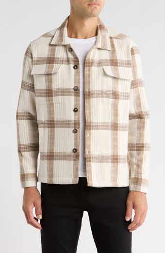 Robert Barakett Cold Plaid Button-Up Overshirt