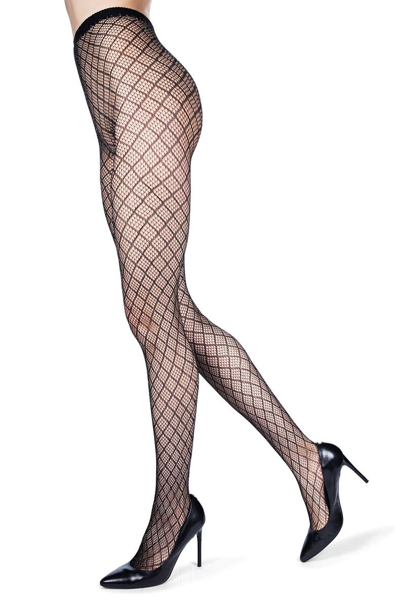 MeMoi Infinite Diamond Net Tights, Alternate, color,