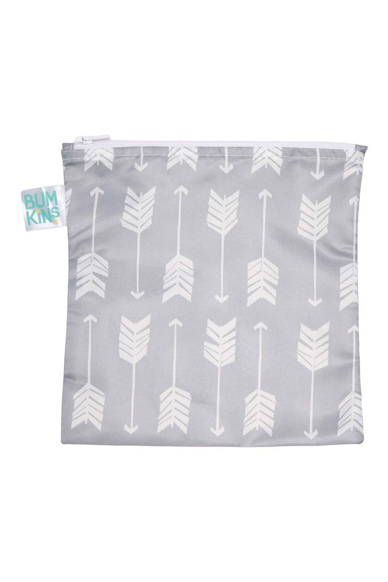 Arrow Print Large Reusable Snack Bag, Main, color, NONE