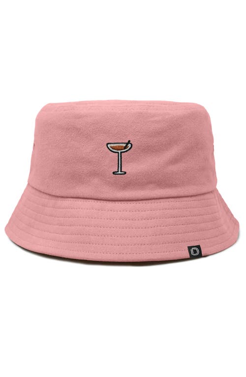Dalix Espresso Martini Bucket Hat In Peach Melba