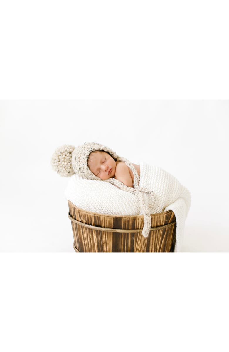 PINE + POPPY Willow Pompom Bonnet, Alternate, color, 