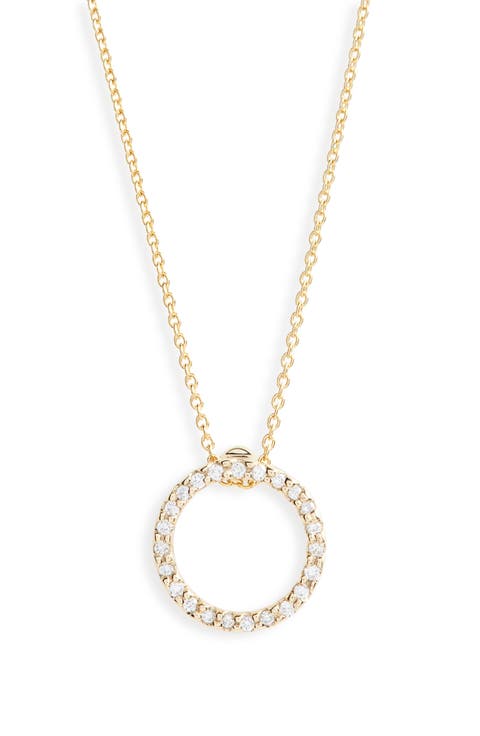 XS Diamond Pendant Necklace