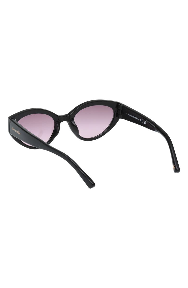abercrombie kids Kids' Oval Sunglasses, Alternate, color, Shiny Black/ Violet