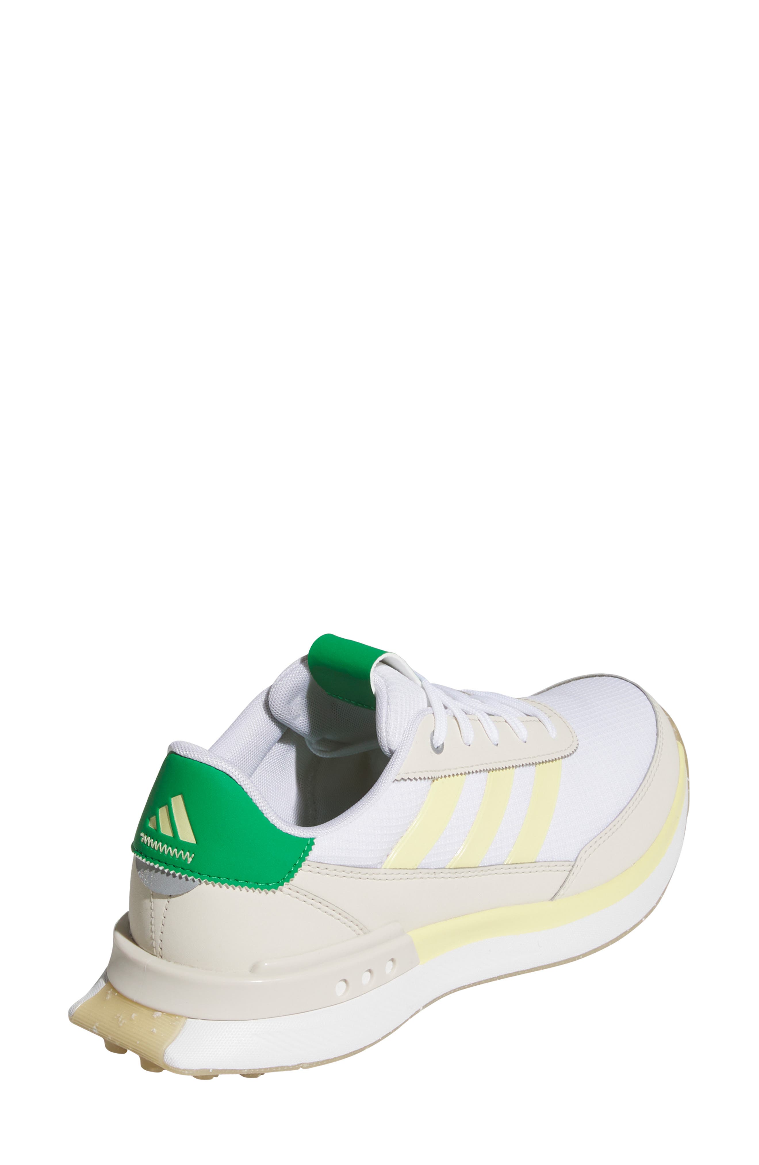 S2G 24 Waterproof Spikeless Golf Shoe, Alternate, color, FEATHER WHITE/YELLOW/ GREEN