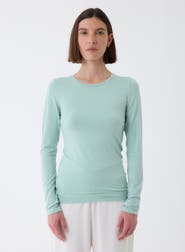 Majestic Filatures Soft Touch Long Sleeve Crewneck T-Shirt