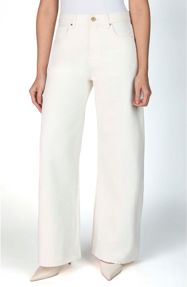Nelle Atelier The Laura Petite Wide Leg Jean, Main, color, Pearl