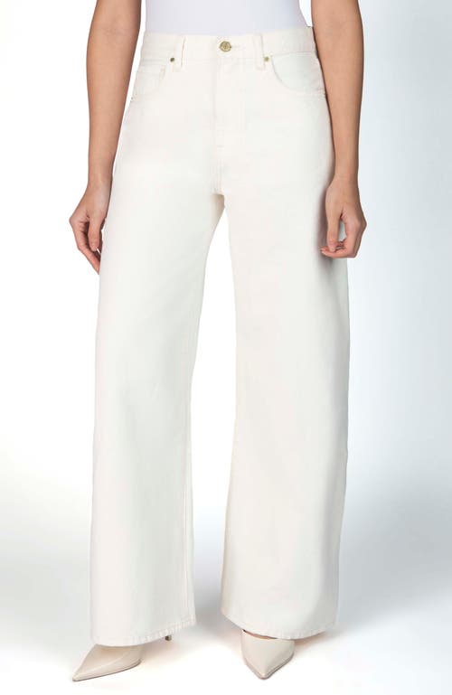 Nelle Atelier The Laura Petite Wide Leg Jean in Pearl at Nordstrom, Size 30 X 28